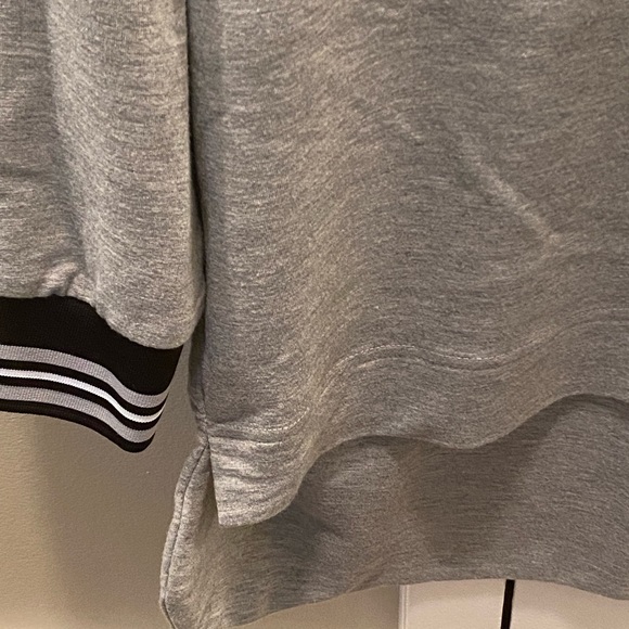 Mexx Grey Varsity High-Low Sweater - Picture 3 of 4